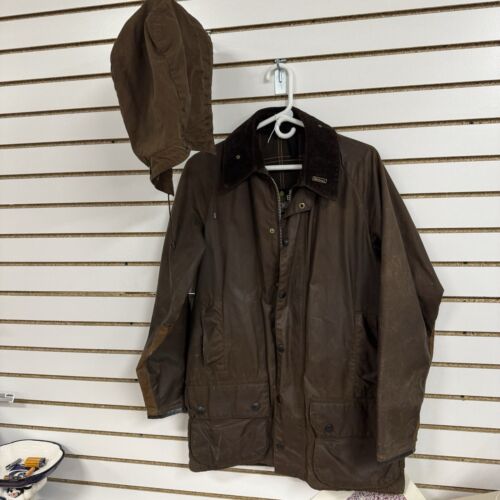 RARE 80s Barbour Classic Beaufort Jacket Wax Cotton No RARE 80s Barbour Classic Beaufort Jacket Wax Cotton No