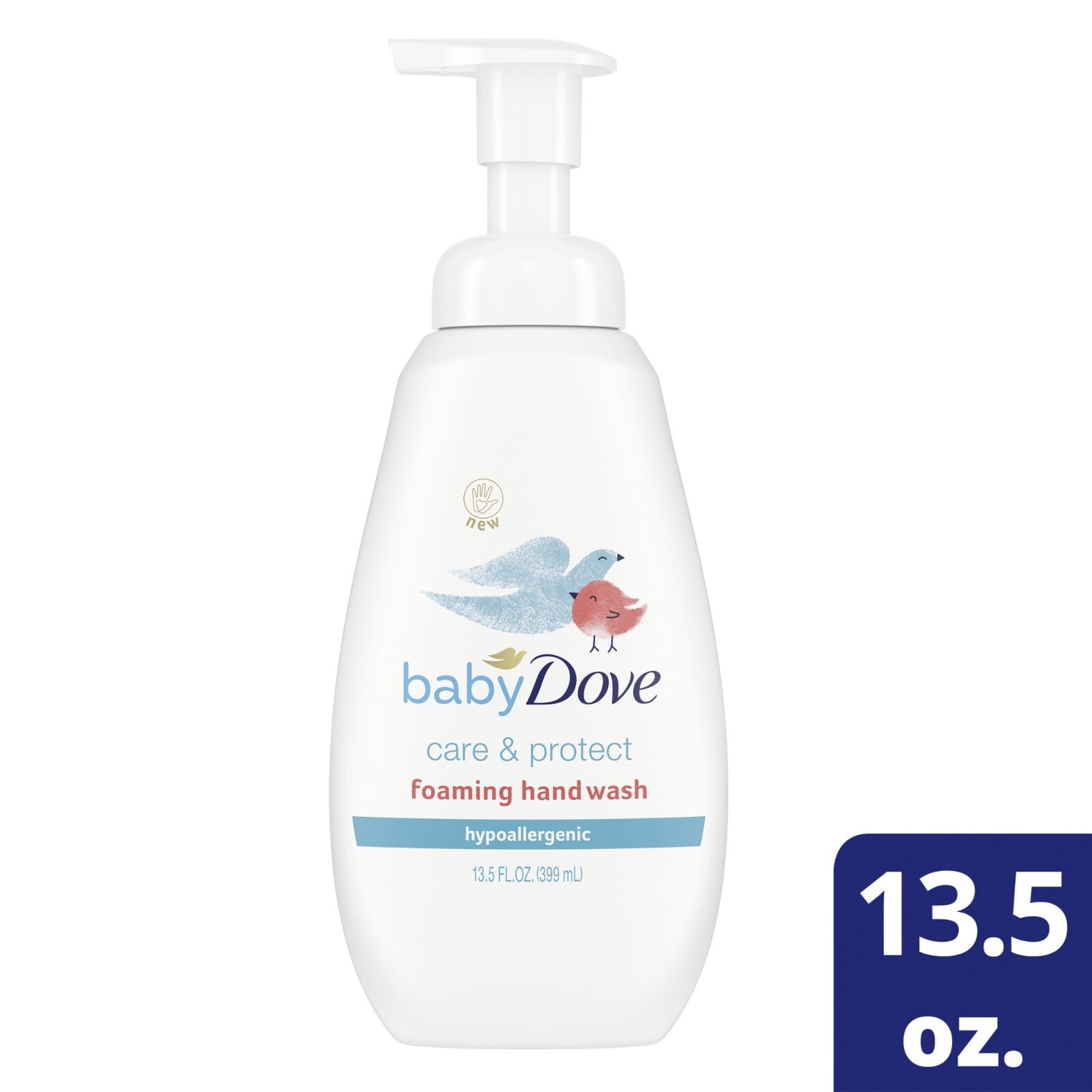 Baby Dove Foaming Hand Soap, Fragrance Free, 13.5 fl. Oz.