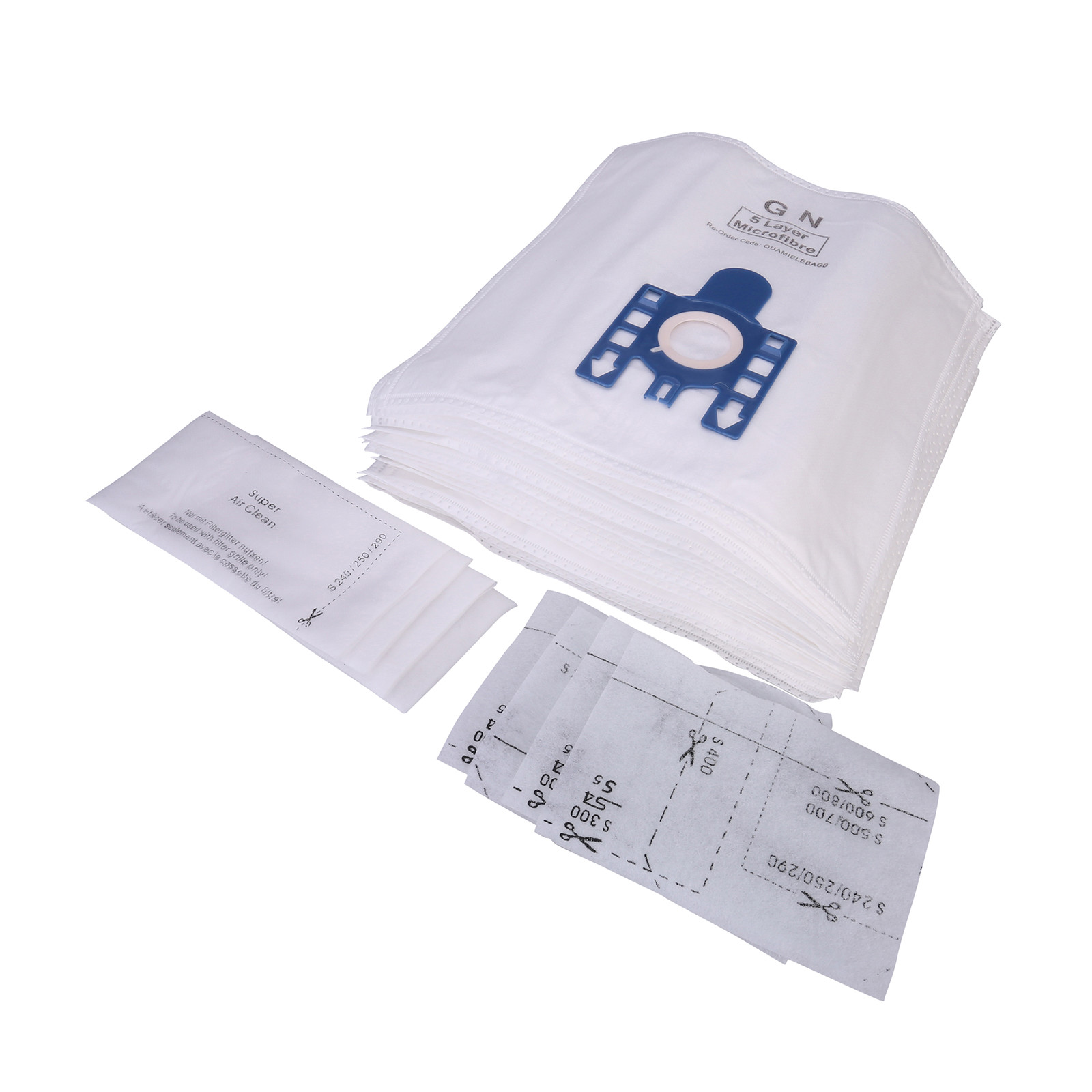 20 x GN Type Vacuum Dust Bags + Filters For Miele Cat & Dog S2110 S2111