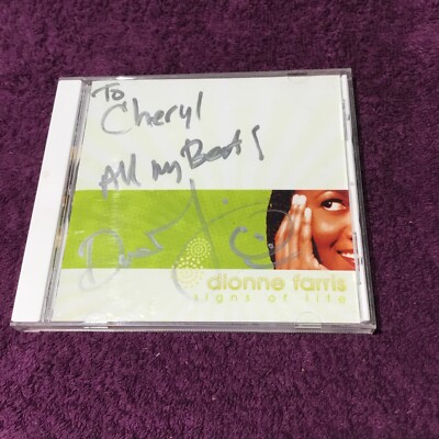 Dionne Farris/ Signs Of Life/ Autographed CD. G+