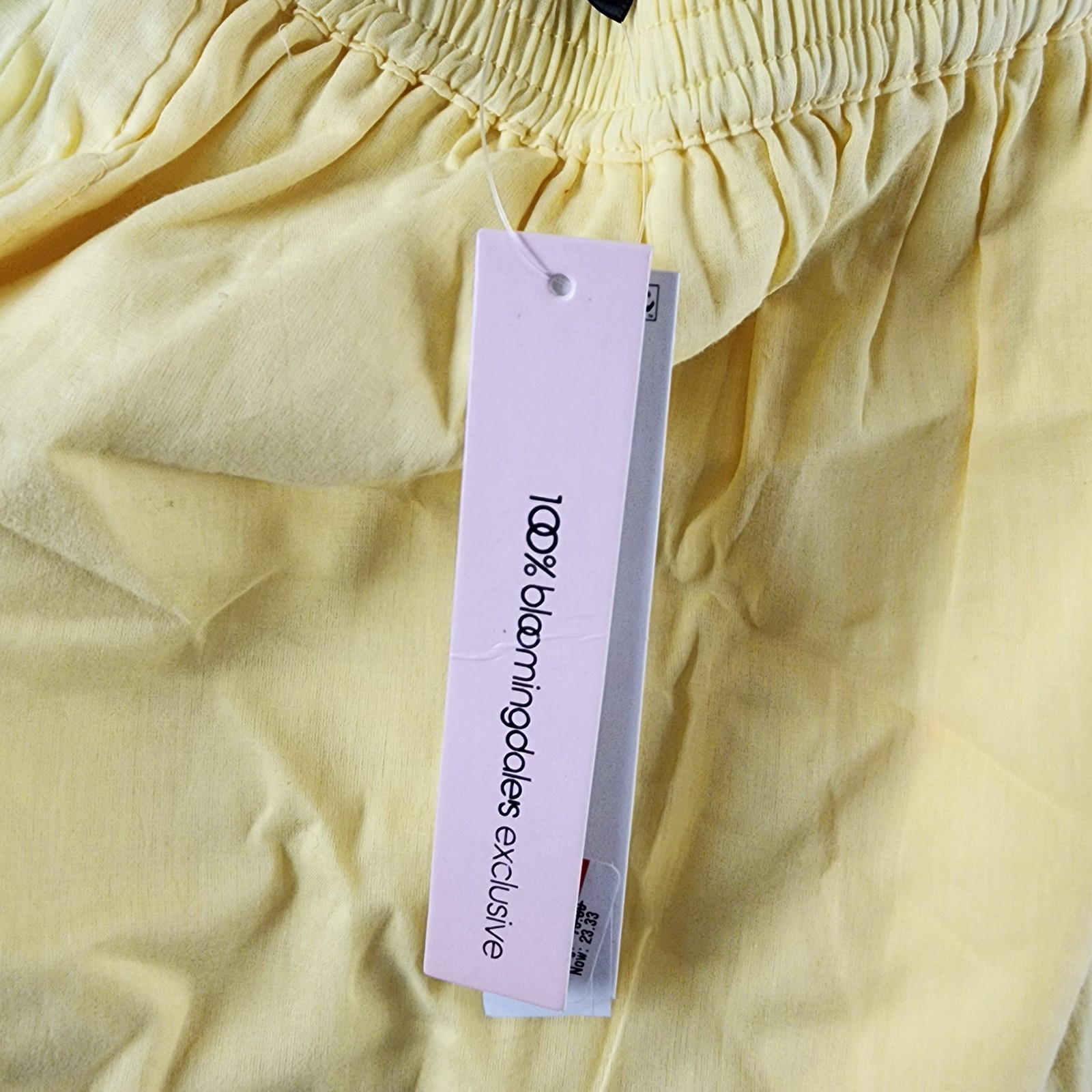 AQUA Pull On Shorts Women's Large Yellow Solid Side Pockets Elastic Waistband - Picture 9 of 13