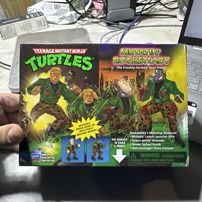 2024 Teenage Mutant Ninja Turtles Mutatin' Rocksteady Action Figure TMNT