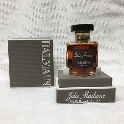 c1953 JOLIE MADAME PERFUME CUIR FRAGRANCE ~ BALMAIN, PARIS ~ 1/4 oz FULL BOTTLE