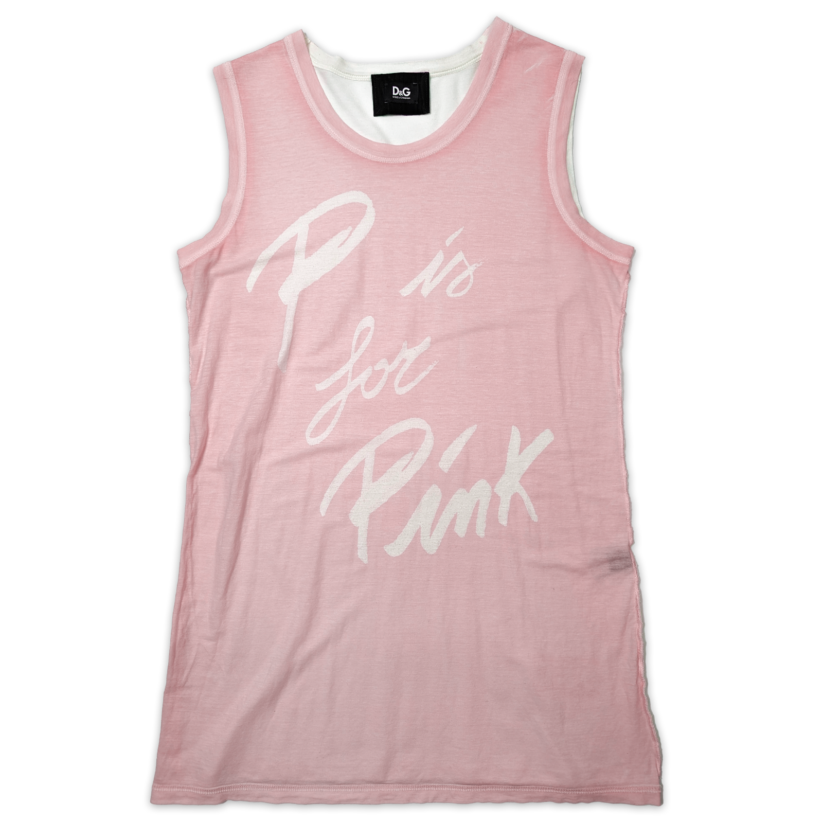 DOLCE & GABBANA タンクトップ ドルガバ y2k DOLCE & GABBANA タンクトップ ドルガバ y2k DOLCE&GABBANA Pink
