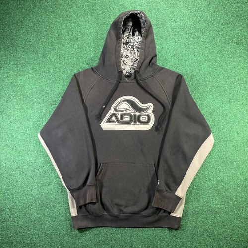 Vintage Adio Skateboarding Pullover Hoodie Brown Size Large 90s Y2K