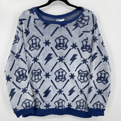 WIZARDING WORLD HARRY POTTER Fleect Jogger AOP Lounge Set Sweater Sweats Size L
