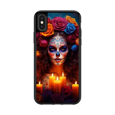 Anti scratch Cover For iPhone XS XR 6 7 8 Plus SE 2nd 3rd Skull halloween candle