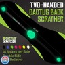 Cactus Scratcher Original Back Scratcher for Itching Relief, 2-Sided Aggressive and Soft Spikes, Long Handheld, Ideal for Hard-to-Reach Area – Perfect for Mother's Day Gifts for Mom, Gift for Her (Glow)