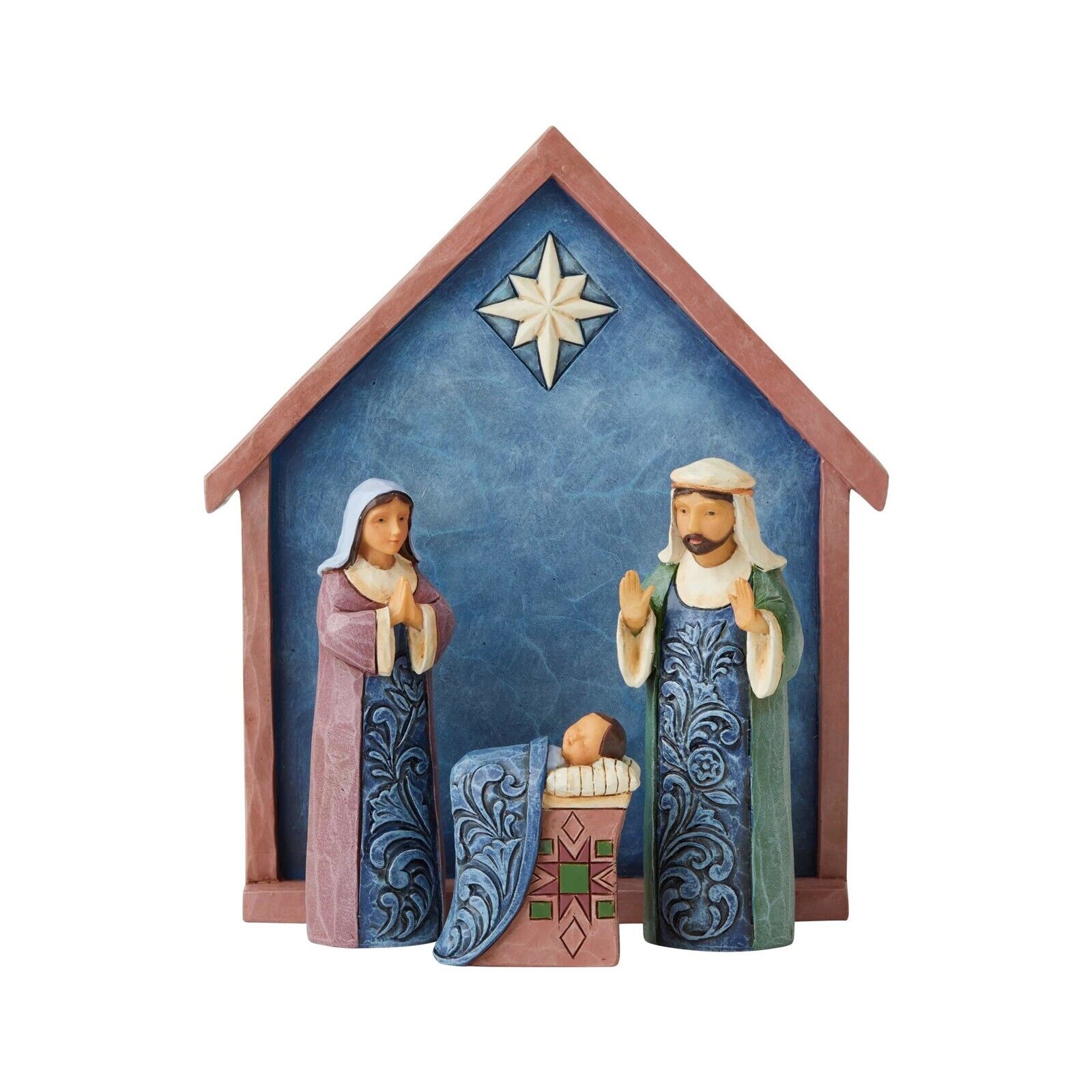 Jim Shore Heartwood 4 Pc MINI NATIVITY SET Blessed In Bethlehem #6004247 | eBay