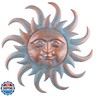 VZVXCC Sun Metal Wall Art Outdoor Decor - Cute Sun Face Metal Wall Sculpture Statues Wall Art Hanging Decoration for Indoor Outdoor,Garden, Home, Farmhouse, Fence Balcony Patio and Bedroom