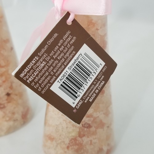 GANZ Body Luscious Calming Bath Crystals 6 oz Strawberry Scented Lot of 2