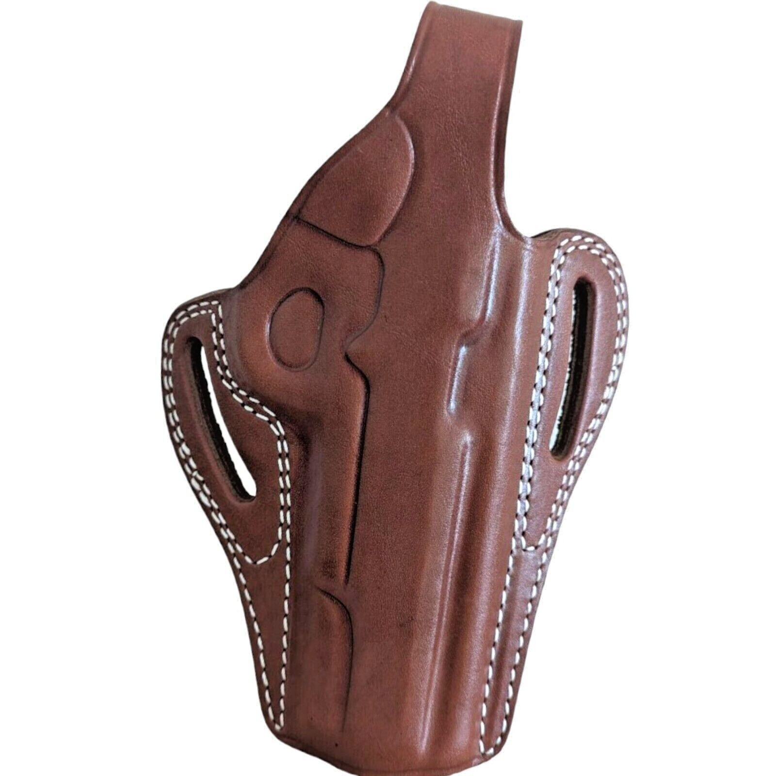 Massimo 1911 OWB Thumb Break Concealed Carry Leather Gun Holster 5"