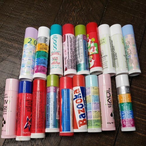 Lot of 18 Avon Care Deeply Dew Kiss Skin So Soft Lip Balm