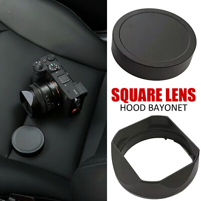 Square Lens Hood Bayonet for Sony RX1R RX1RM2 Sony FE 55mm F1.8 Replacement LHP1