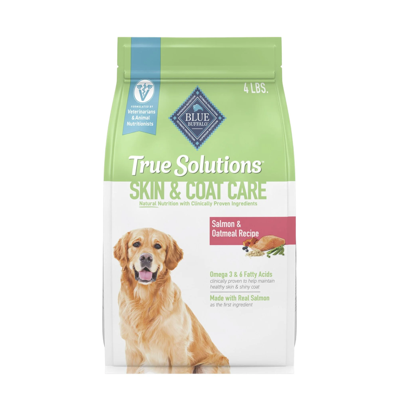 True Solutions Skin & Coat Care Natural Dry Dog Food, Salmon, 4-Lb. Bag