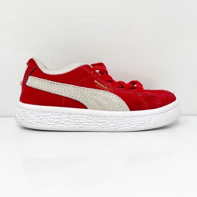 Puma Boys Classic 21 380825-02 Красная повседневная обувь Кроссовки, размер 6C