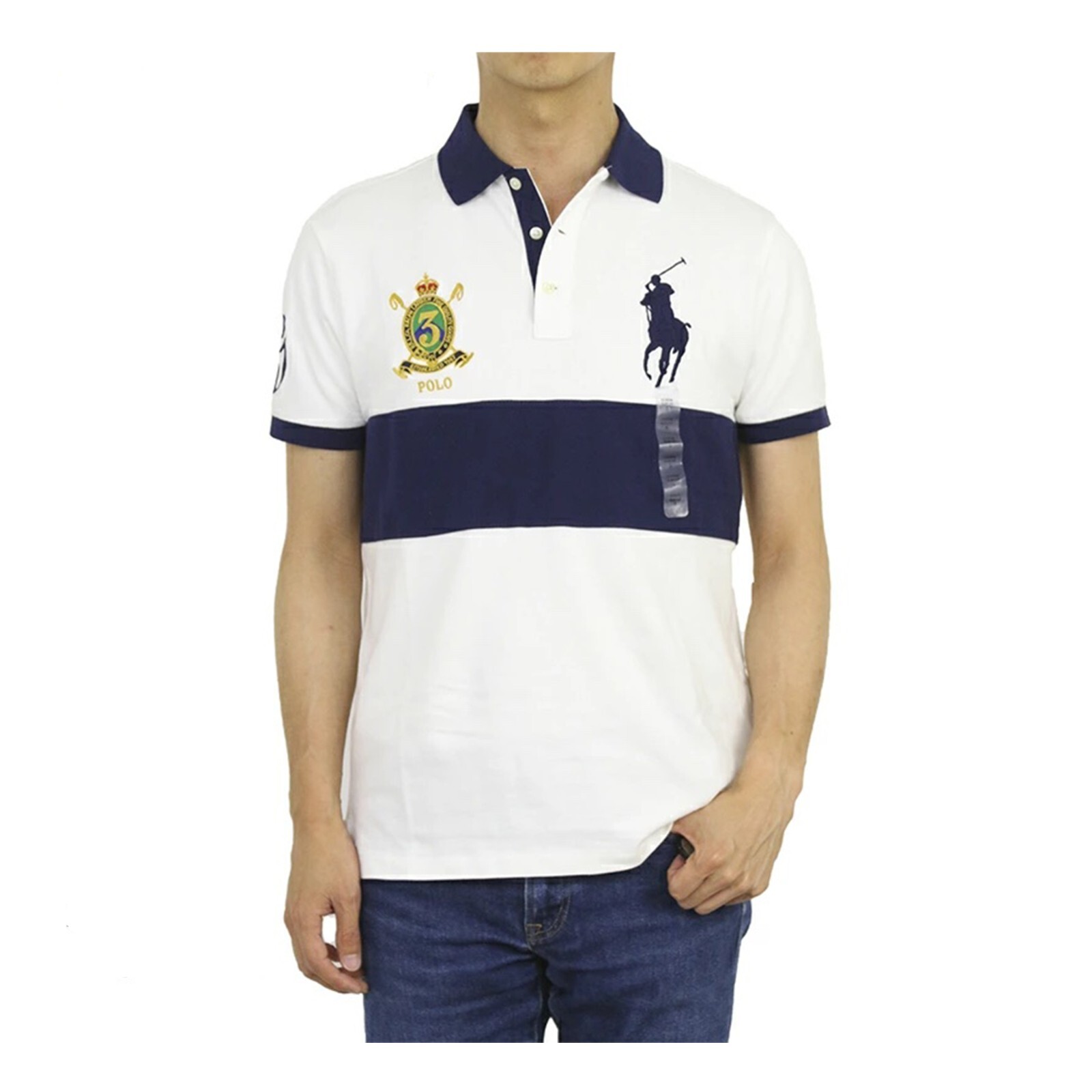 Футболка поло Polo Ralph Lauren Big & Tall Big Pony с коротким рукавом и эмблемой - Белый