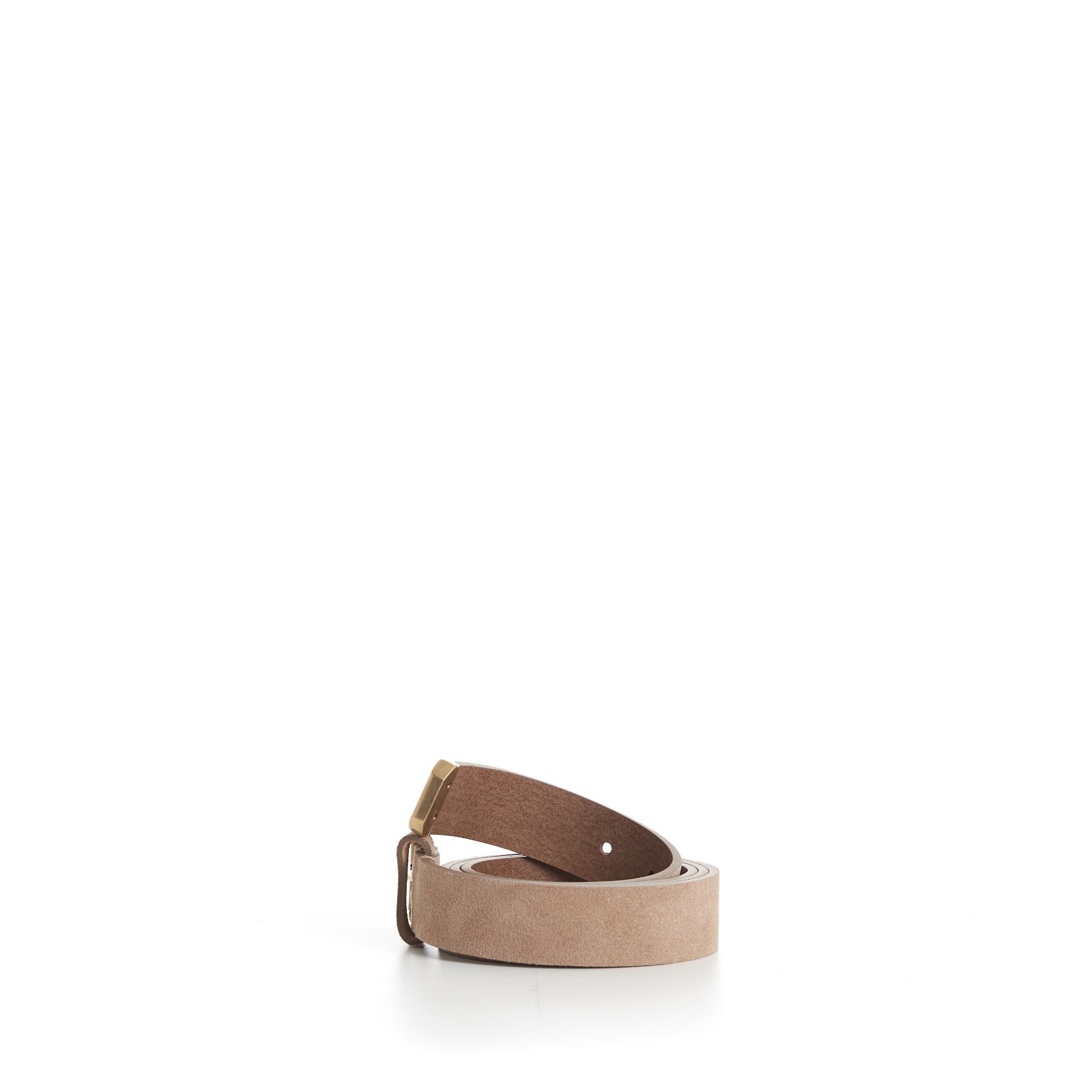 Pre-owned Brunello Cucinelli 695$ Light Brown Dress Belt - Square Buckle & Tip, Leather