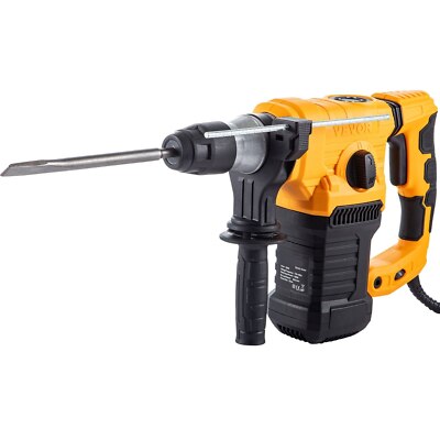 Rotary Hammer Drill 4-Mode Combination 1500W Drill Kit for Wood Steel Concrete