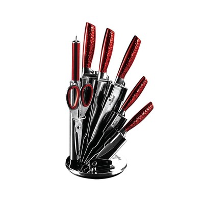 With Block, 8 Piece Knives Set For Kitchen, ...