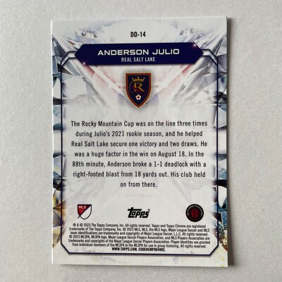 2023 Topps Chrome MLS #DD-14 Anderson Julio Derby Diamonds