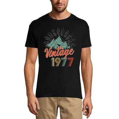 Uomo Maglietta Vintage 1977 44 Anni Idea Regalo 44° Compleanno T-shirt