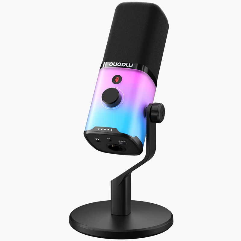 PD100X Gaming MIC,USB/XLR Dynamic Microphone with Noise Reduction,Mute,Headphone