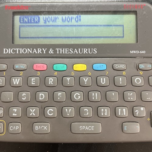 Franklin Electronics Bookman MWD640 Electronic Dictionary + Thesaurus Pricetronic