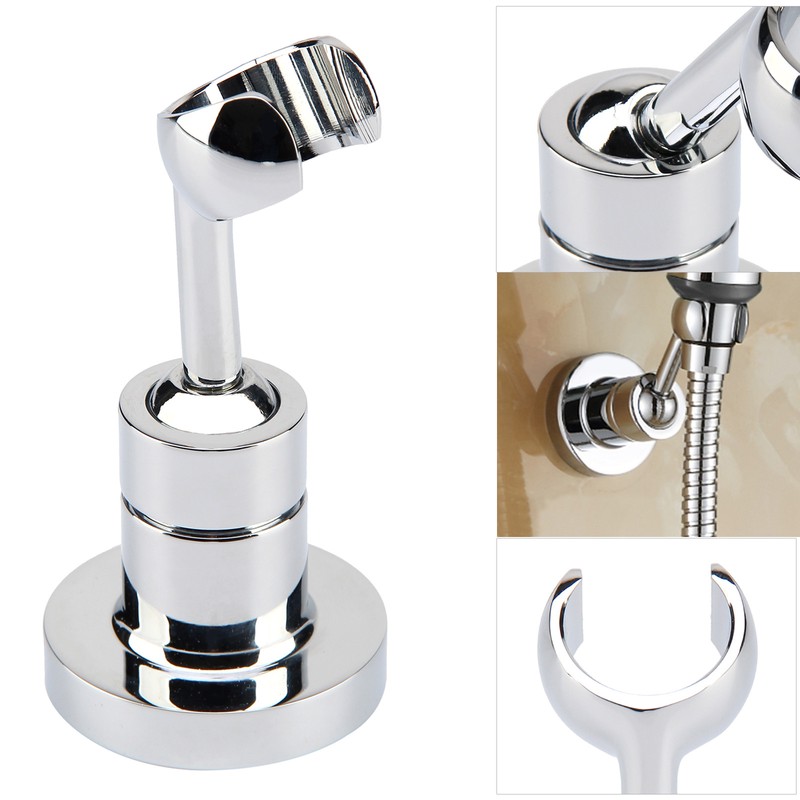 Adjustable Swivel Universal Hand Shower Hose Wall Bracket Holder Brass