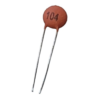 0.1uF 100NF (104) Ceramic Disc Capacitors (2 pcs)  50V