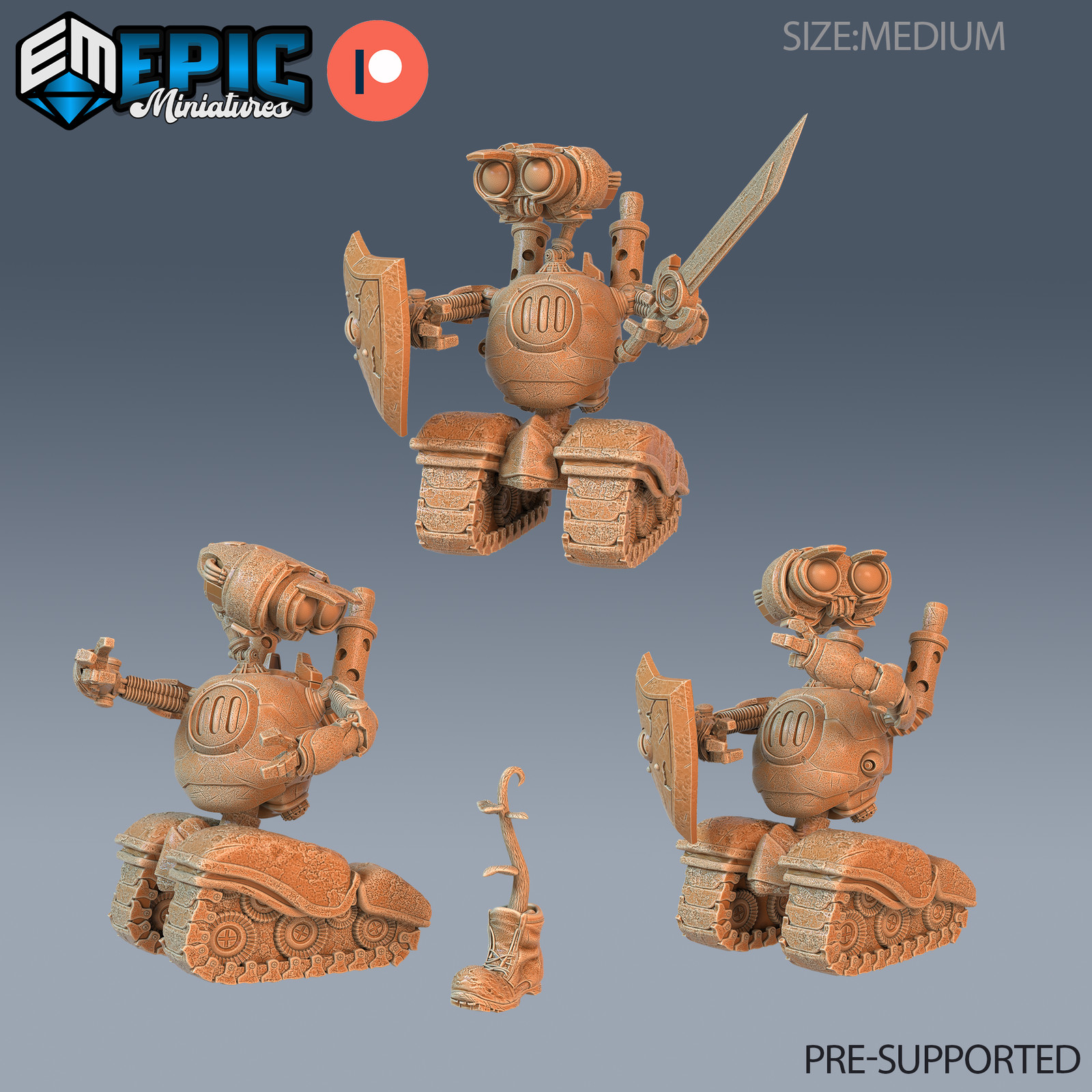 Epic Miniatures Steam Inventions Trash Burner Automaton - Sci-Fi Wargaming