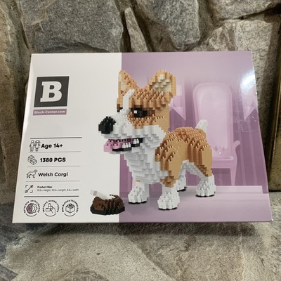 Block Center Welsh Corgi construction toy  3D Puzzle NEW Open Box