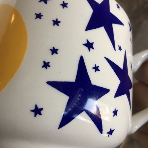GRINDLEY Staffordshire England Friendly Sky Coffee tea Mug, Moon Stars, 2 Cups