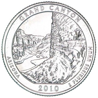 2010 P Parks Quarter Grand Canyon America the Beautiful Satin Finish
