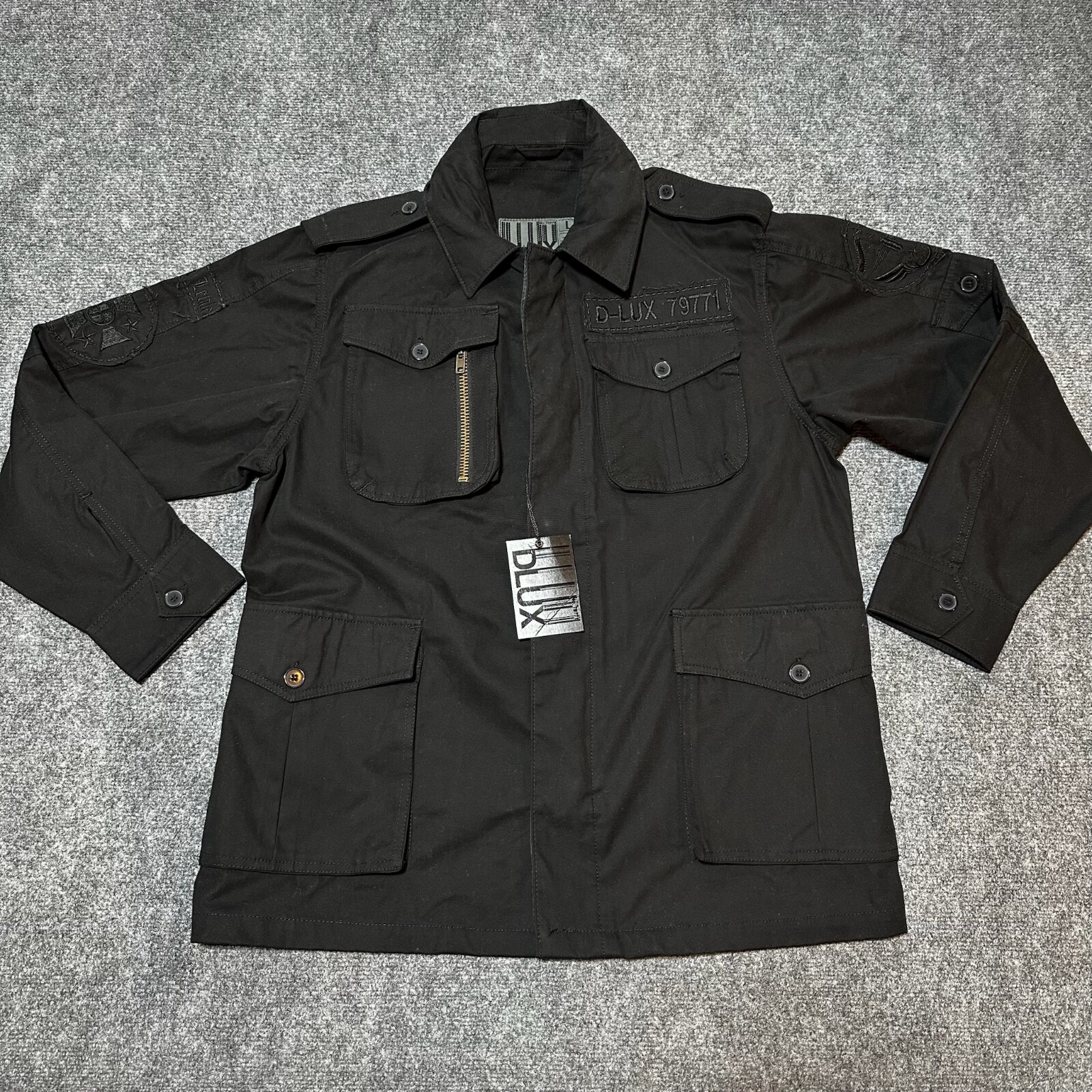 大きいサイズ　ブリストル　PDK JACKET ブラック　XL Geschallino Women's Plus Size Faux Leather Jacket Graffiti