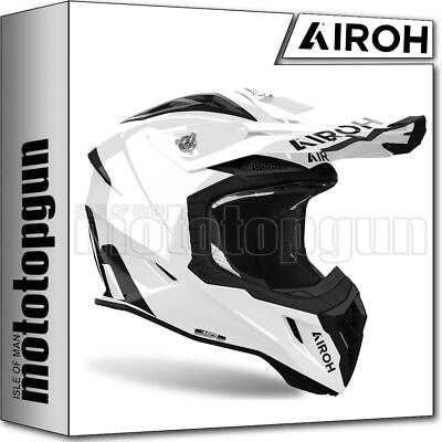 AIROH HELMET CROSS MOTORBIKE AVA214 AVIATOR ACE 2 COLOR WHITE GLOSS SZ. M