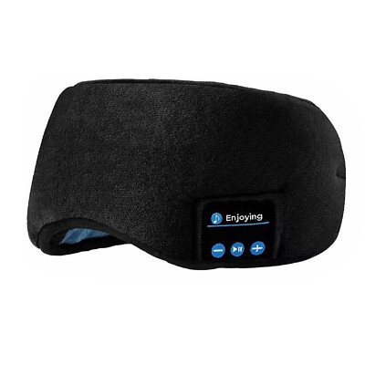 New Bluetooth Sleeping Eye Mask Wireless Headphone Sleep Travel Music Eye Cover