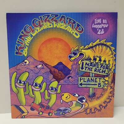 KING GIZZARD Planet B / Mars For The Rich Live at Bonnaroo Tie Dye 7'' KGLW ~ NEW