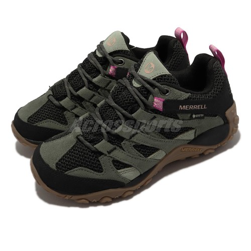 

Merrell Alverstone GTX Gore-Tex Black Olive Gum Women Outdoor Hiking J135210, Черный, Alverstone Gtx