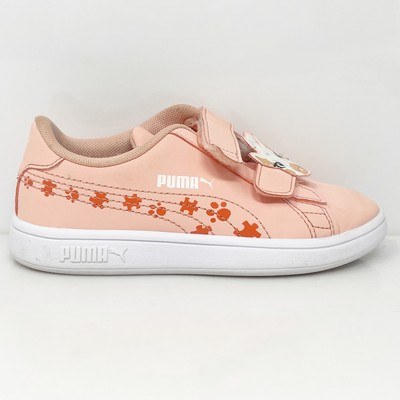 

Кроссовки Puma Girls Smash V2 368788-03 Розовые Повседневная Обувь Размер 11.5C, Розовый, Smash V2