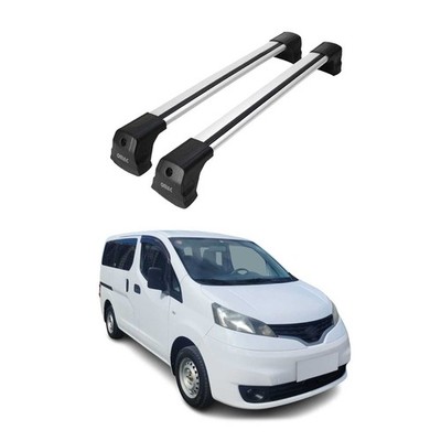 For 2015-2018 Chevrolet City Express Fix Points Roof Racks Cross Bar Gray 2Pcs