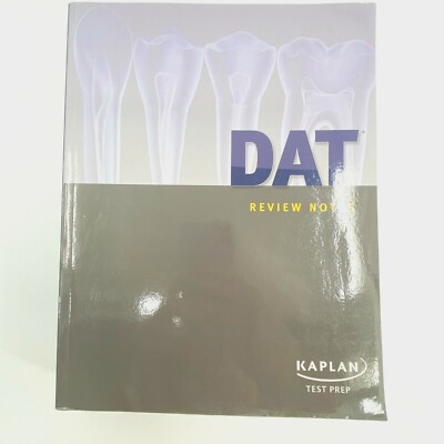 DAT Test Prep Review Notes Kaplan 2013 Paperback Tear-Out Color Reference Sheets
