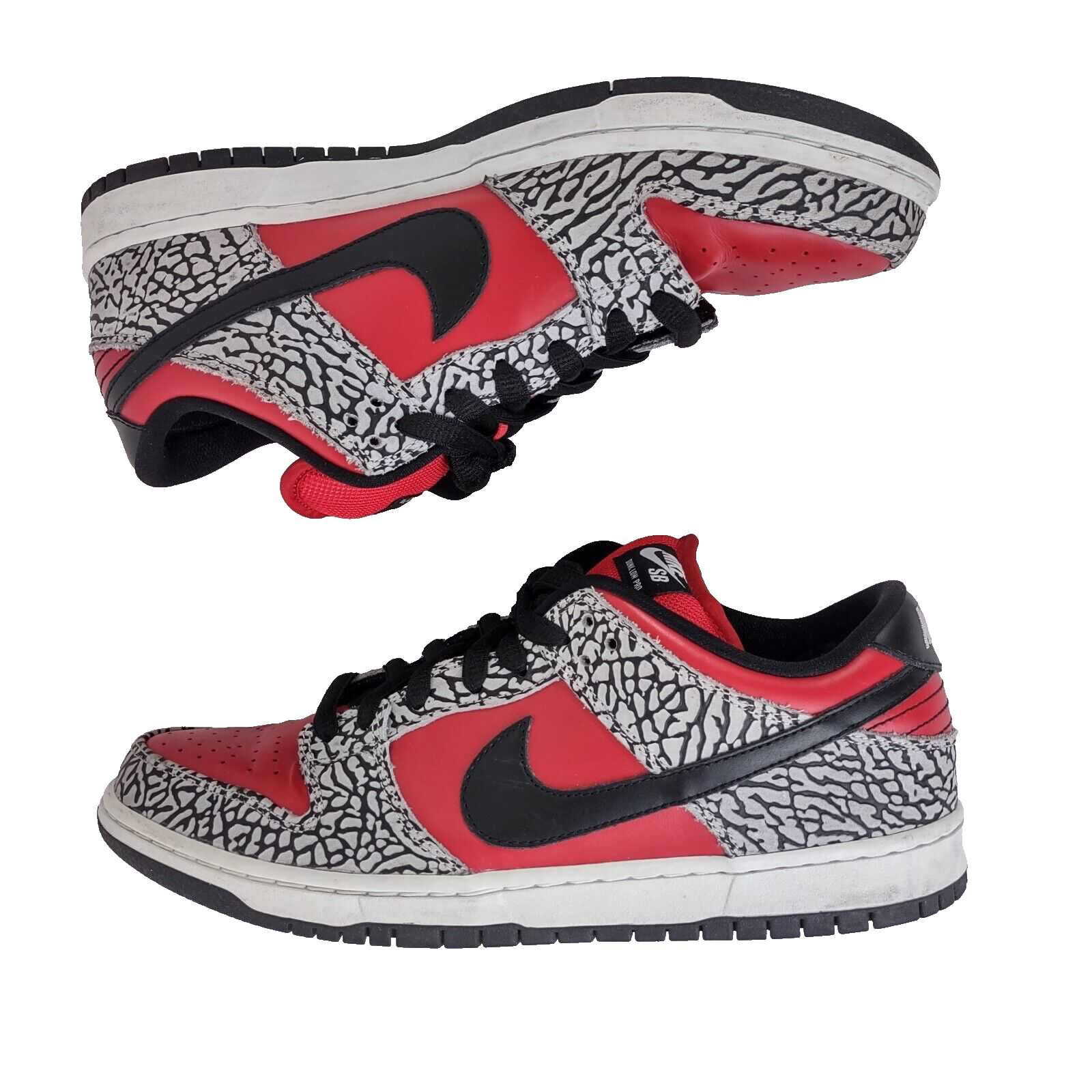 Nike Dunk Low Premium SB Supreme Red Cement Black Grey Nike Dunk Low Premium SB Supreme Red Cement Black Grey