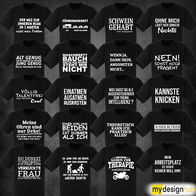 Tshirt mit Spruch Fun lustig witzig Sprüche Funshirt Motiv Aufdruck Geschenk