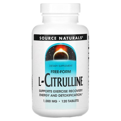 Source Naturals L-цитруллин в свободной форме 120 таблеток без молока,