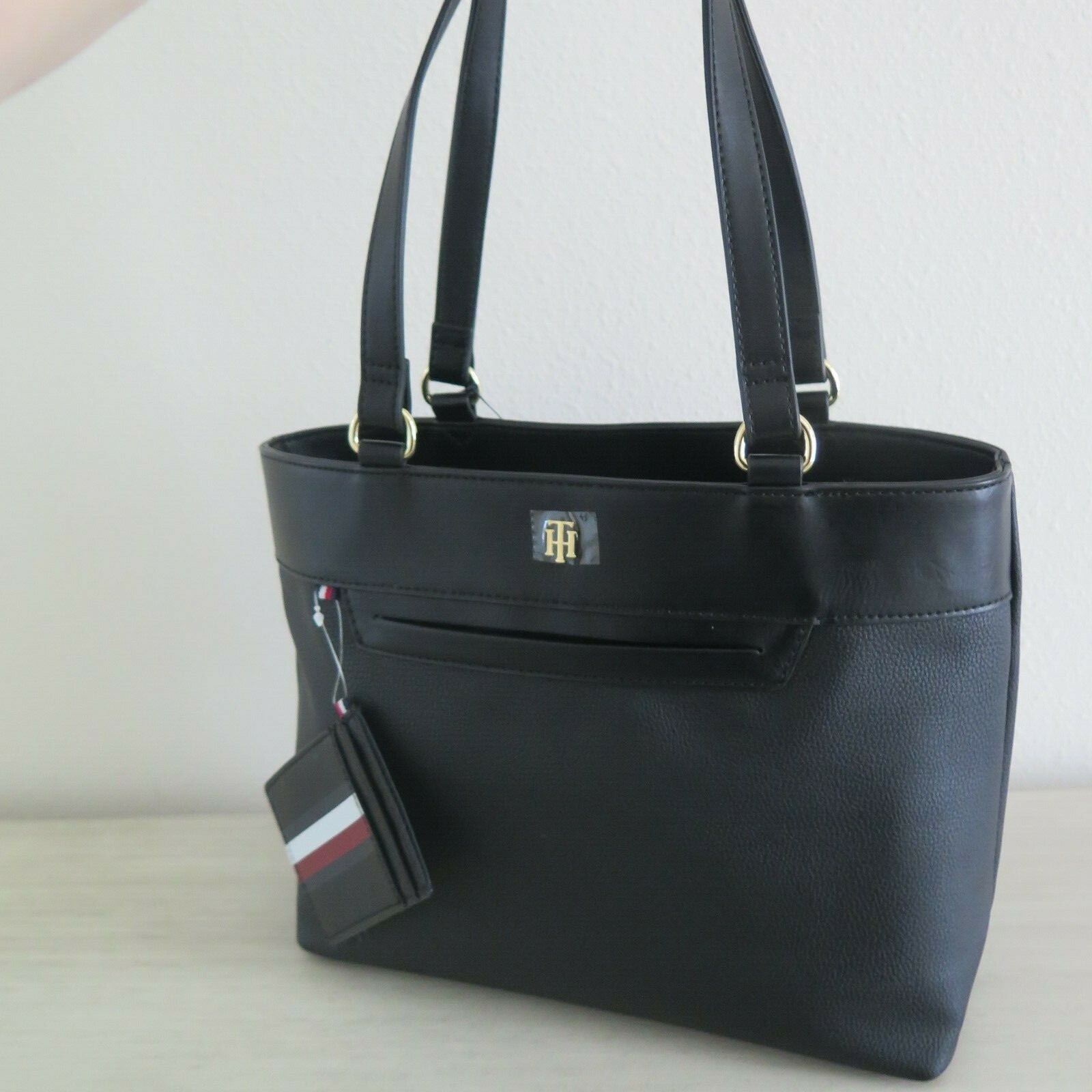 tommy hilfiger black purse