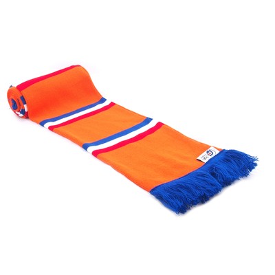 Fan Originals Retro Soccer Bar Scarf in Rangers Colours Blue White Red Orange