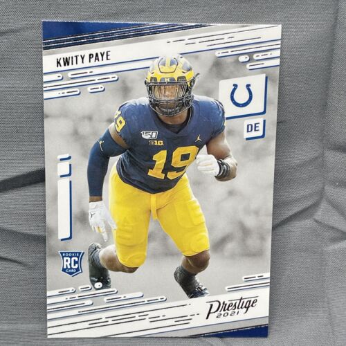 2021 Panini Prestige Football #248 Kwity Paye Rookie Card RC Indianapolis Colts. rookie card picture