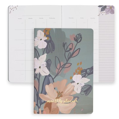 Erin Condren Undated 12 Months Petite Planner - Bold Blooms | Built-in Pocket...