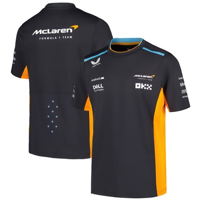 Youth Castore Gray/Orange McLaren F1 Team 2023 Set-Up T-Shirt